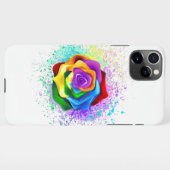 Roos voor kleurrijke regenboog iPhone hoesje (Achterkant horizontaal)