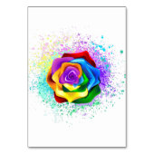 Roos voor kleurrijke regenboog kaart (Voorkant)