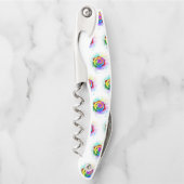 Roos voor kleurrijke regenboog kurkentrekker (Voorkant)