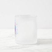 Roos voor kleurrijke regenboog matglas koffiemok (Center)