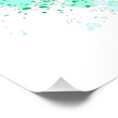 Roos voor kleurrijke regenboog perfect poster (Hoek)