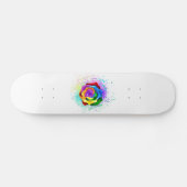 Roos voor kleurrijke regenboog persoonlijk skateboard (Horizontaal)