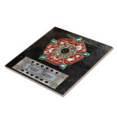 roos voor leerprogramma's op maat tegeltje (Zijkant)