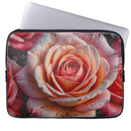 Roos voor luisteren laptop sleeve