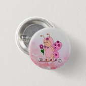 Roos voor metterling ronde button 3,2 cm (Voorkant /achterkant)