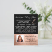 Roos voor mobiele telefonie Gold Photo Marketing Briefkaart (Staand voorkant)