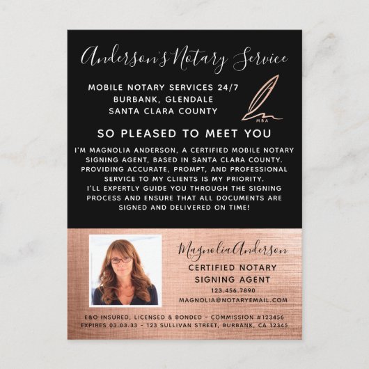 Roos voor mobiele telefonie Gold Photo Marketing Briefkaart (Voorkant)