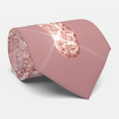 Roos voor moderne Stropdas  Blush Glitter Drivers (Opgerold)