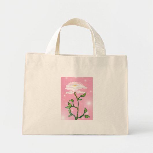 Roos voor moeder mini tote bag (Voorkant)