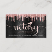 Roos voor notionele leningagent Gold Glitter Scrip Visitekaartje (Voorkant)