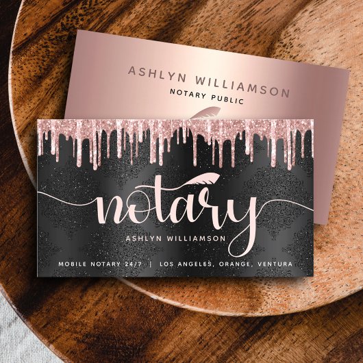 Roos voor notionele leningagent Gold Glitter Scrip Visitekaartje