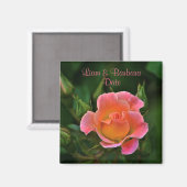 Roos voor perachy Pink Wedding Magneet (Voorkant / Achterkant)