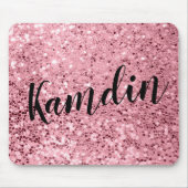 Roos voor persoonlijke Muismat Gold Glitter (Voorkant)