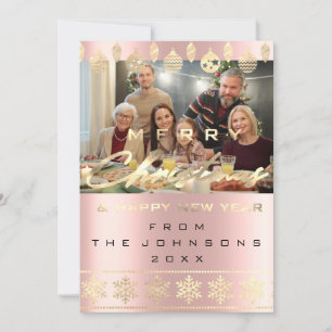 Roos voor prettig kerstfeest feestdagenkaart