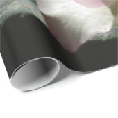 Roos voor roze bruiloft cadeaupapier (Rol Hoek)