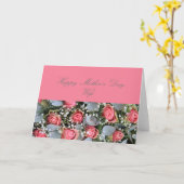 Roos voor vrouw Happy Moederdag Kaart (Gele Bloem)