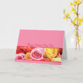 Roos voor vrouw Happy Moederdag Kaart (Gele Bloem)