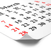 roos voor wandkalender 2021 - Poster regenboogstra (Hoek)