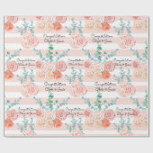 Roos voor weddenschap - Namen toevoegen Cadeaupapier (Vlak)