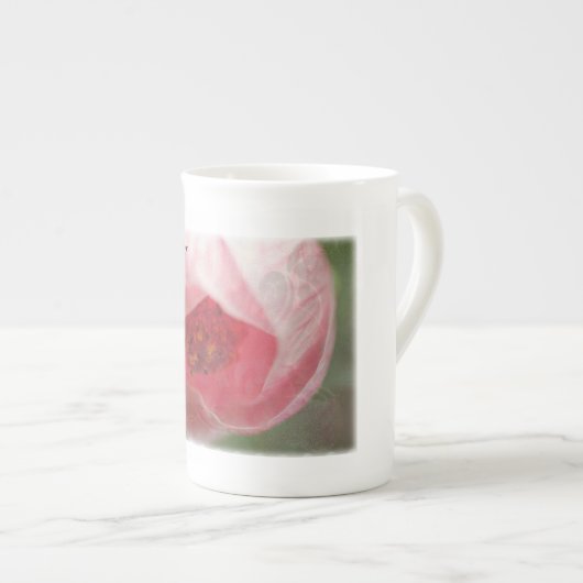 Roos voor zinken porselein kop (Voorkant rechts)