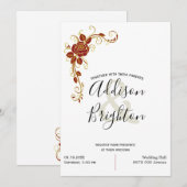 Roos voor zomerweddenschappen met een verstopte vo kaart (Voorkant / Achterkant)