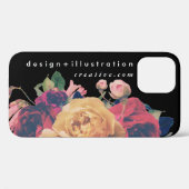 Roos voor zwart-wittekst Case-Mate iPhone case (Achterkant (horizontaal))