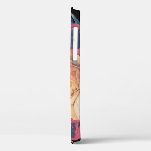 Roos voor zwart-wittekst Case-Mate iPhone case (Achterkant / Links)