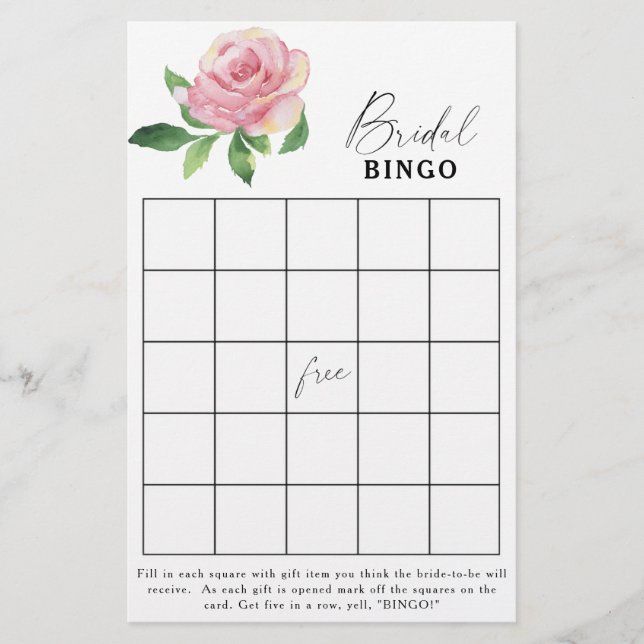 Roos - Vrijgezellenfeest bingo (Voorkant)