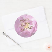 Roos Vrijgezellenfeest Classic Ronde Sticker (Envelop)