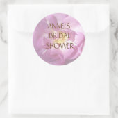 Roos Vrijgezellenfeest Classic Ronde Sticker (Tas)