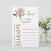 Roos - vrijgezellenfeest emoji pictionary game (Staand voorkant)