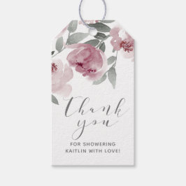 Roos Vrijgezellenfeest Floral Favor Cadeaulabel