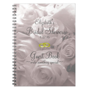 Roos-Vrijgezellenfeest gastboek- Notitieboek