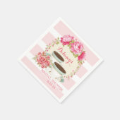 Roos Vrijgezellenfeest Tea Party servetten (Hoek)