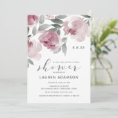 Roos Vrijgezellenfeest Zachte Waterverf Kaart (Staand voorkant)