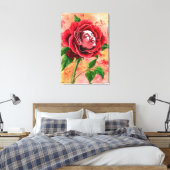 Roos Vrouw Canvasprint Canvas Afdruk (Insitu (Slaapkamer))