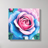 Roos wanddecoratie Antiek bloemkunst (Voorkant)