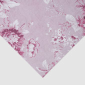 Roos Water Roze  Floral Toile No.4 Tissuepapier (Detail)