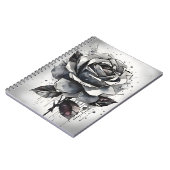 Roos - Watercolor bloemen Notitieboek (Linkerzijde)