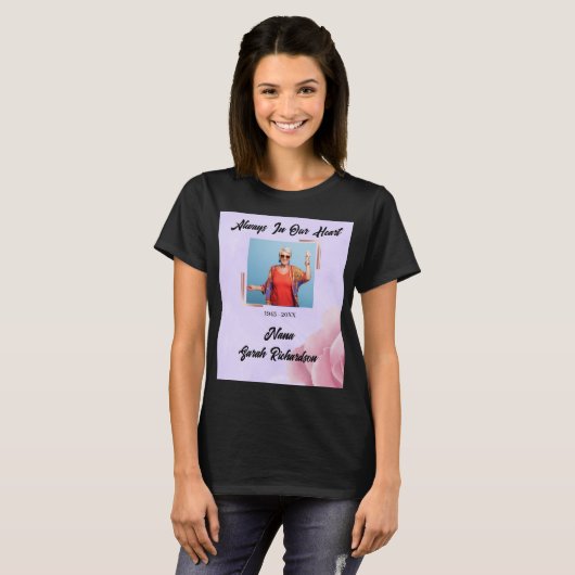 Roos Waterverf altijd in ons hart T-shirt (Voorkant volledig)