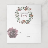 roos waterverf bloemen wangerschoen plaatskaartje (Buitenkant ongevouwen)