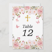 Roos Waterverf Bloemenvlinders Kruistafel nr. (Achterkant)