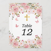 Roos Waterverf Bloemenvlinders Kruistafel nr. (Voorkant / Achterkant)