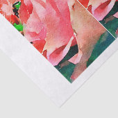 Roos waterverf  flesje loskoppelen gemengde media tissuepapier (Detail)