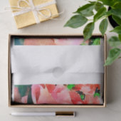 Roos waterverf  flesje loskoppelen gemengde media tissuepapier (Geschenk)