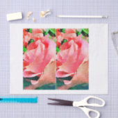 Roos waterverf  flesje loskoppelen gemengde media tissuepapier (Craft)