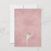 Roos Waterverf Floral Wedding Agenda Save The Date (Achterkant)