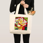 Roos waterverf grote tote bag (Voorkant (product))