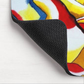 Roos waterverf muismat (Hoek)