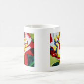 Roos waterverf oorspronkelijke kunstbloem koffiemok (Center)